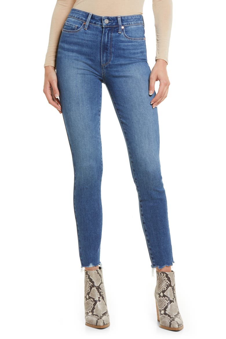 Hoxton Raw Hem Ankle Skinny Jeans, Main, color, LIMITLESS W/ RAGGED FRAY HEM