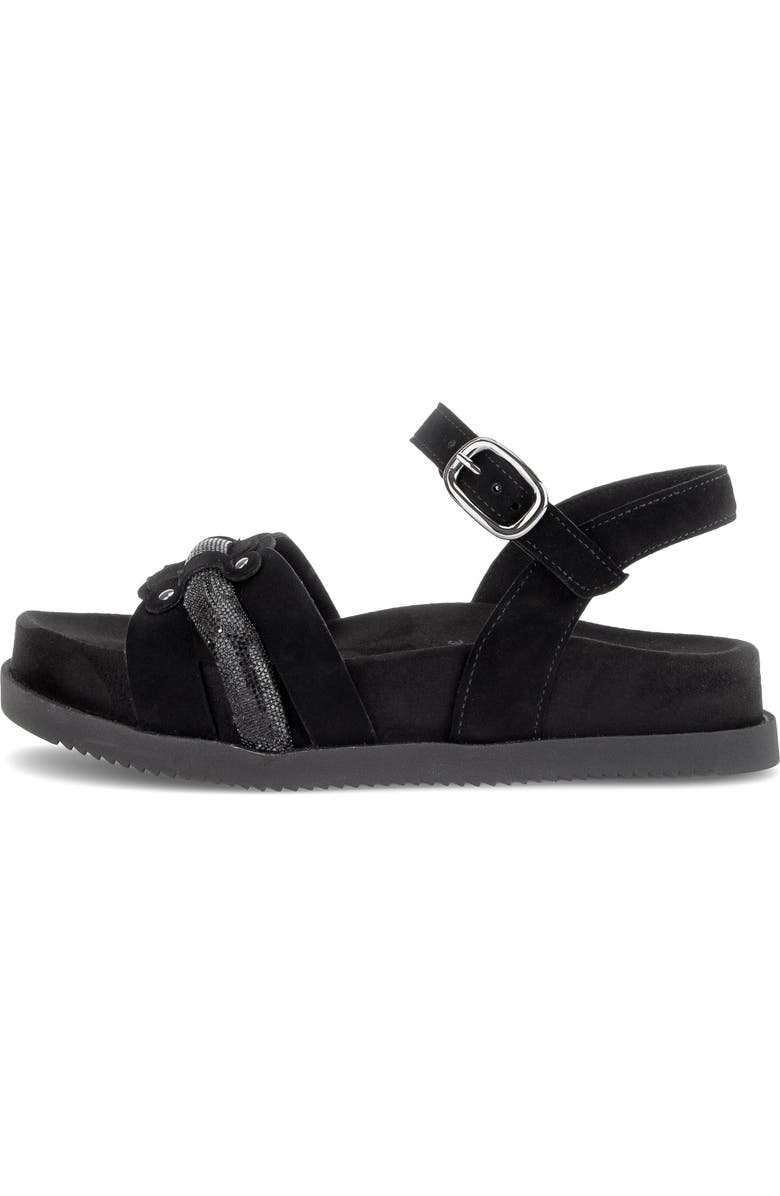 Gabor Ankle Strap Sandal, Alternate, color, Black