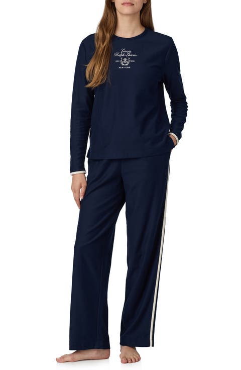 Long Sleeve Crewneck Pajama Set