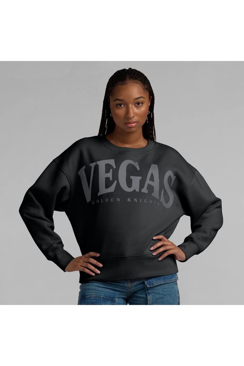 Women's Fanatics  Black Vegas Golden Knights Elements Flow Pullover Sweatshirt, Alternate, color, Black