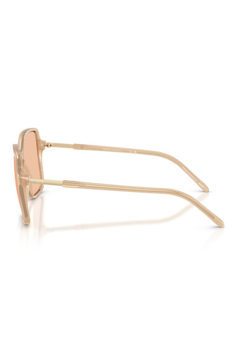 53mm Butterfly Sunglasses, Alternate, color, SHINY OPAL TUNDRA / BROWN