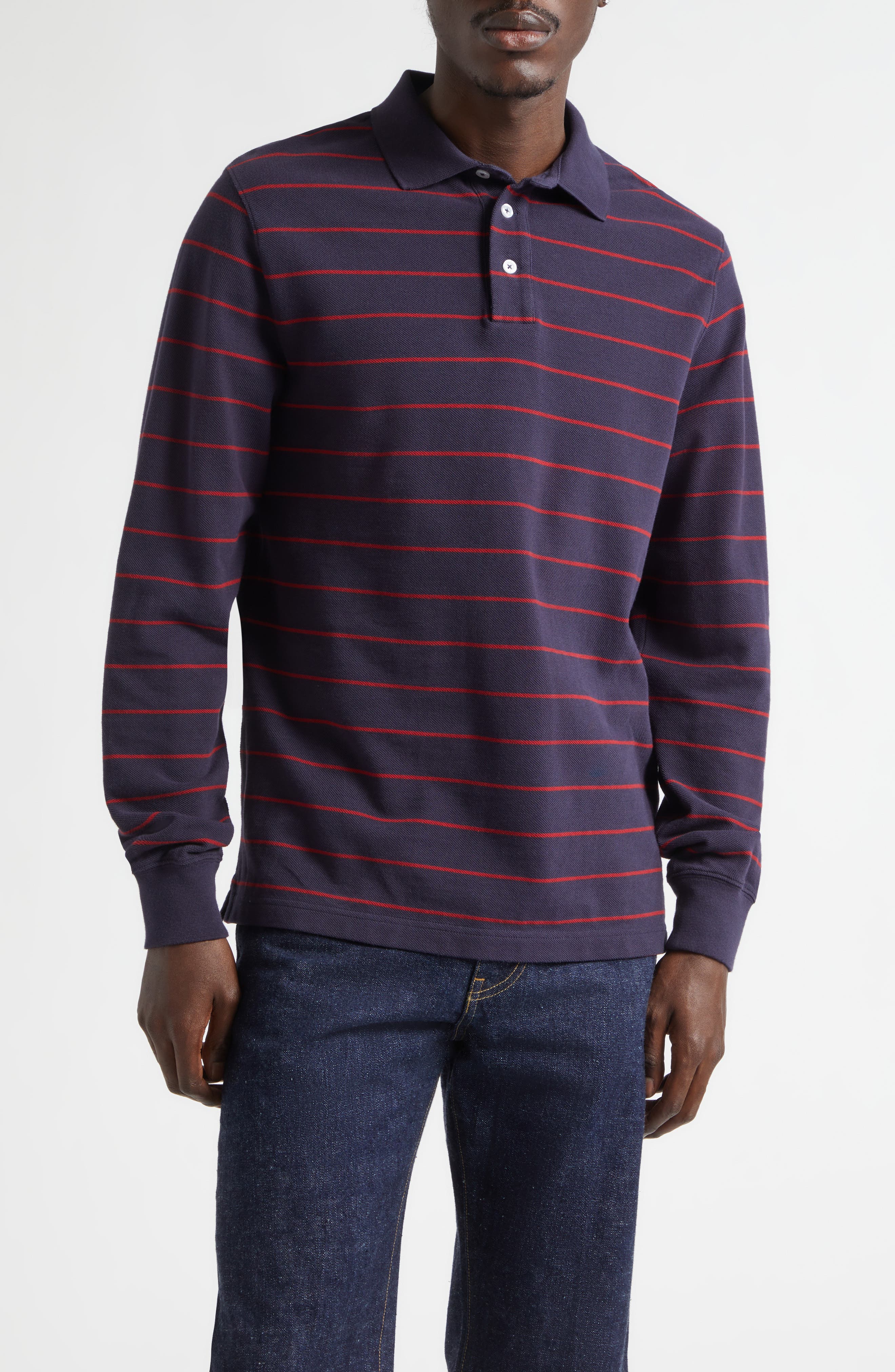 Noah Classic Long Sleeve Rugby Polo | Nordstrom