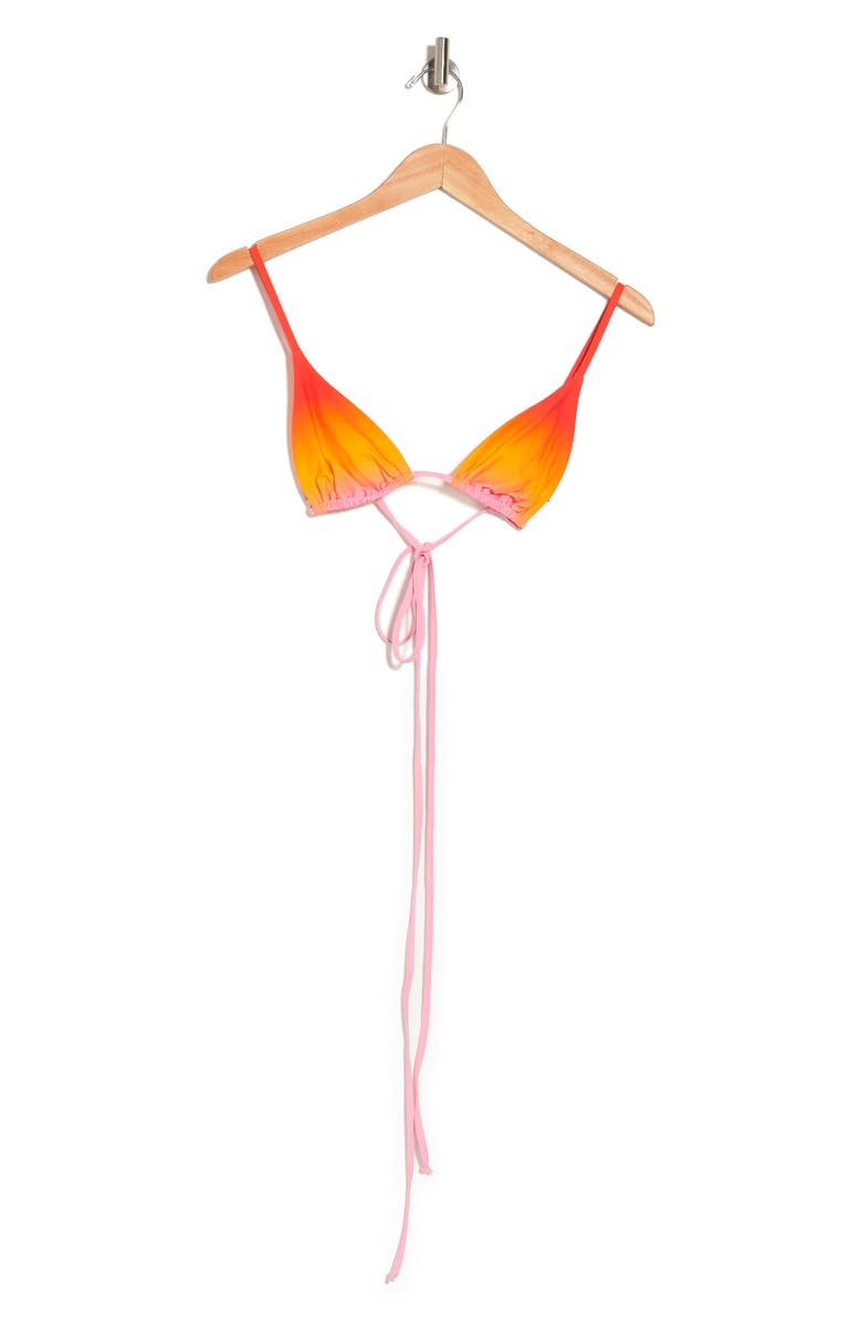 WeWoreWhat Cooper Triangle Bikini Wrap Top, Alternate, color,