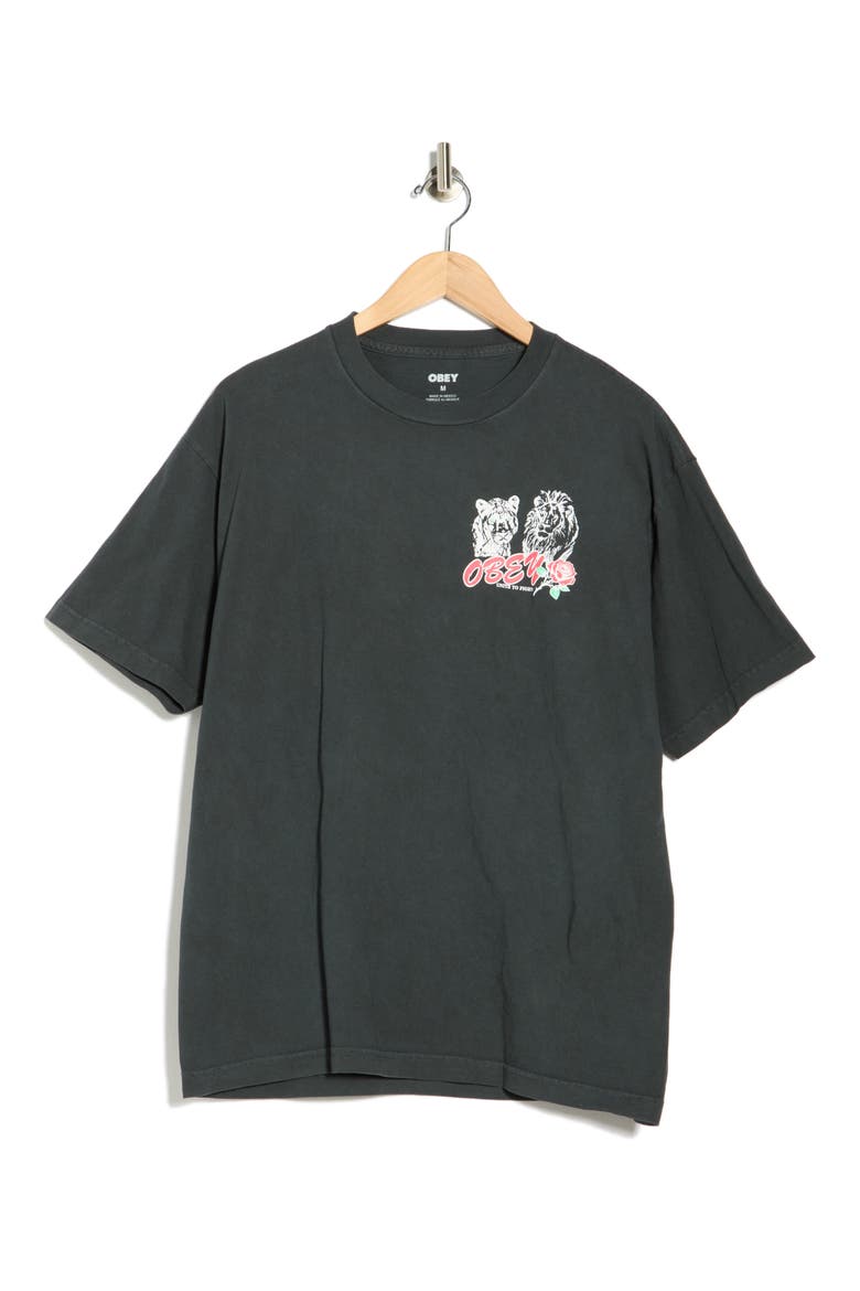 Unite & Fight Graphic T-Shirt, Alternate, color, PIGMENT TRUE VINTAGE BLACK