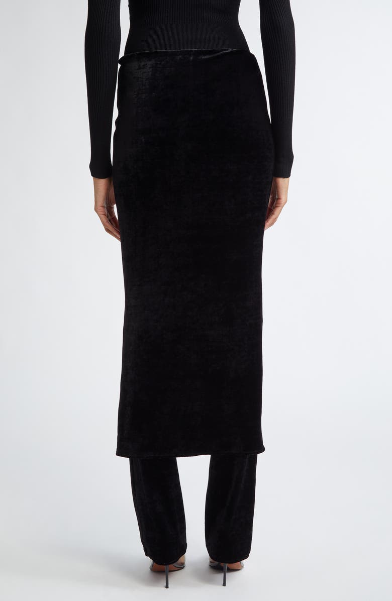 Alaïa Skirt Pants, Alternate, color, Noir Alaia