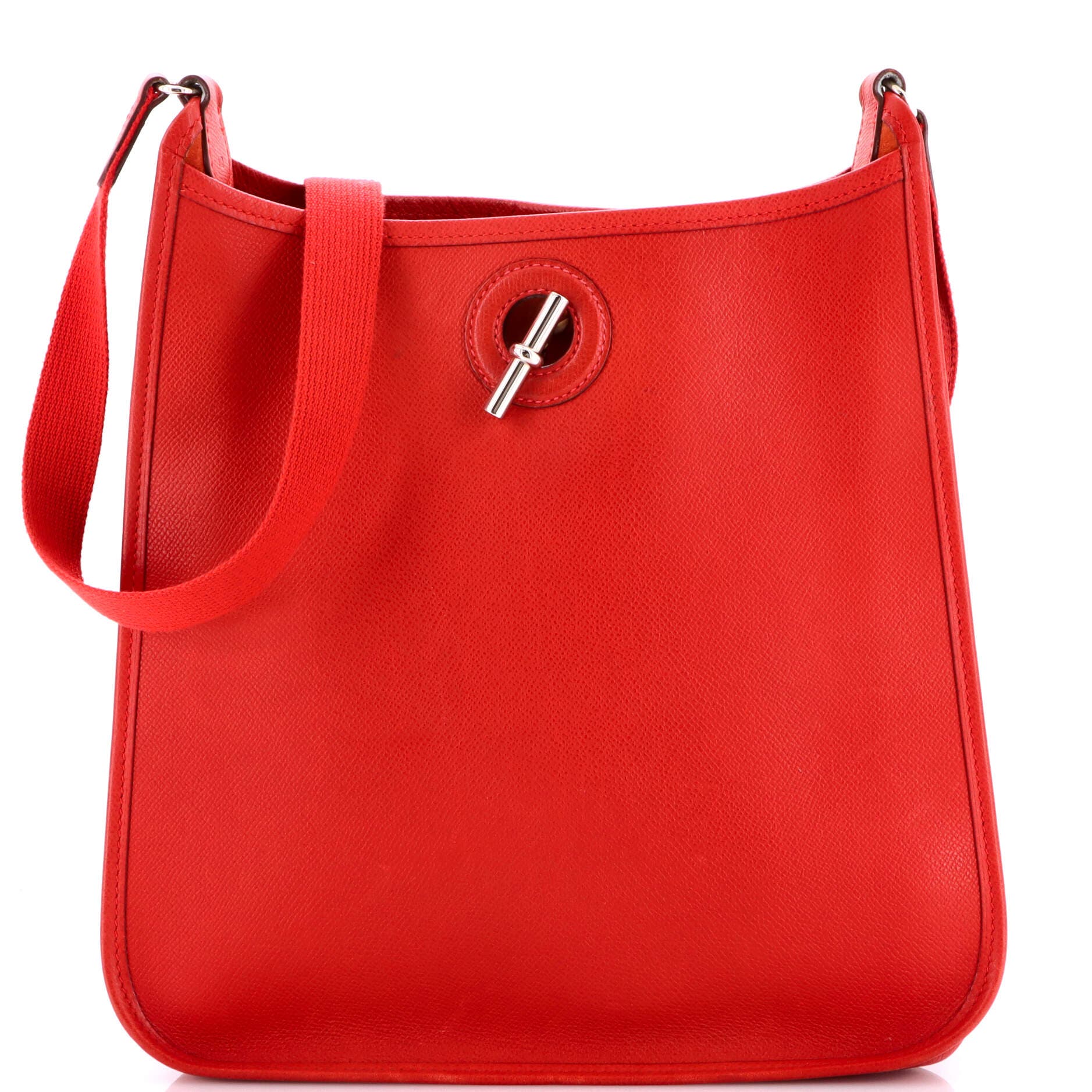 Pre-Owned Hermes Vespa Bag Epsom PM, Main, color, Rouge Vif
