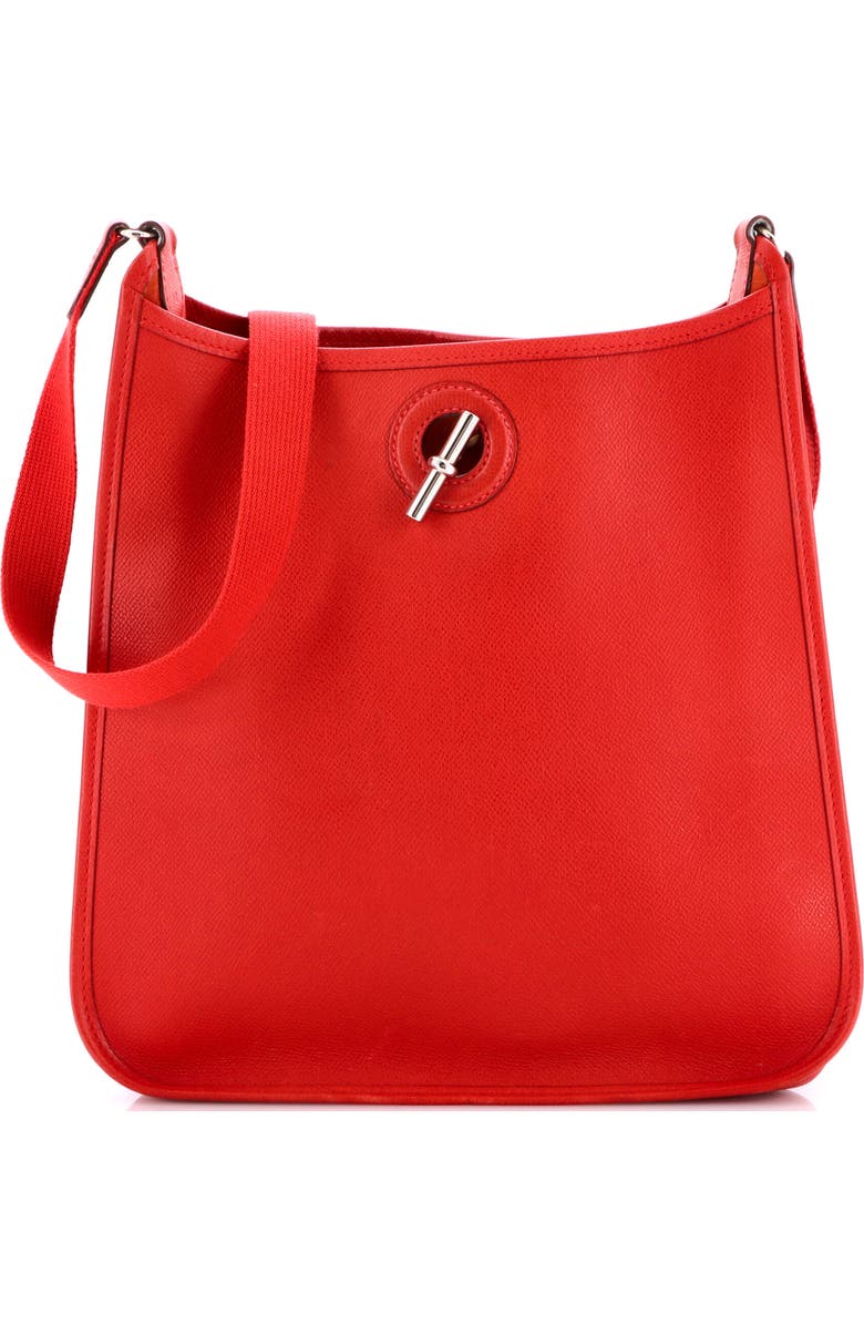 Pre-Owned Hermes Vespa Bag Epsom PM, Main, color, Rouge Vif