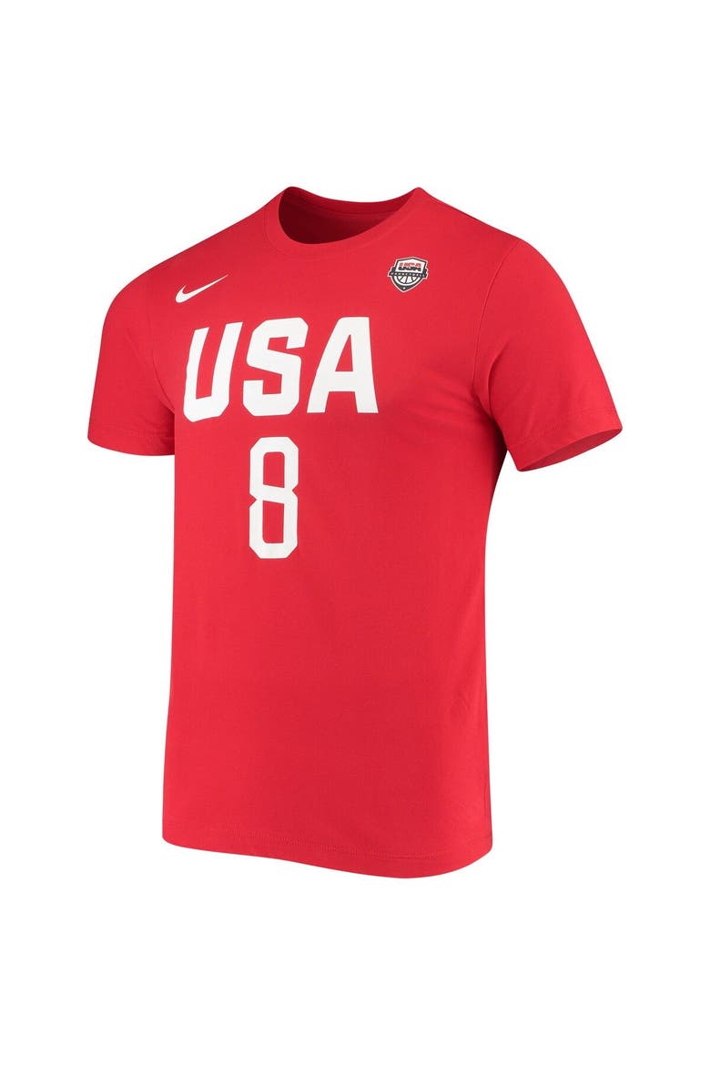 Women's Nike Angel McCoughtry USA Basketball Red Name & Number Performance T-shirt, Alternate, color, Red