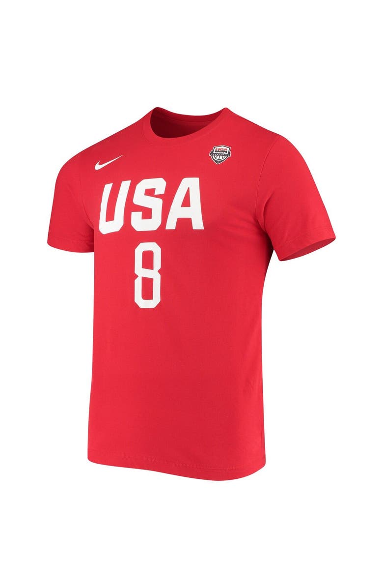 Nike Women's Nike Angel McCoughtry USA Basketball Red Name & Number Performance T-shirt, Alternate, color,