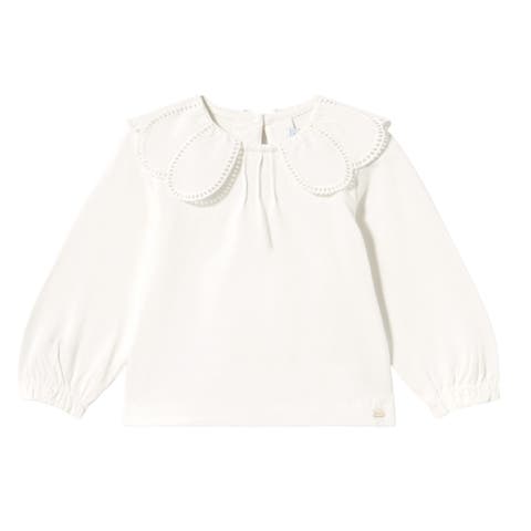 Scalloped Collar T-Shirt