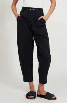 Rebecca Minkoff Houston Pleat Crop Utility Pants