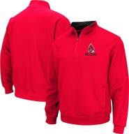 COLOSSEUM Men's Colosseum Cardinal Ball State Cardinals Tortugas Logo Quarter-Zip Jacket