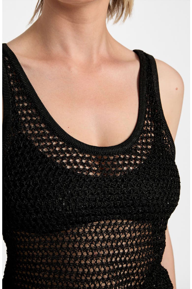 Ava Open Stitch Tank, Alternate, color, JET BLACK MULTI