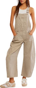 Free People Good Luck Denim Overalls