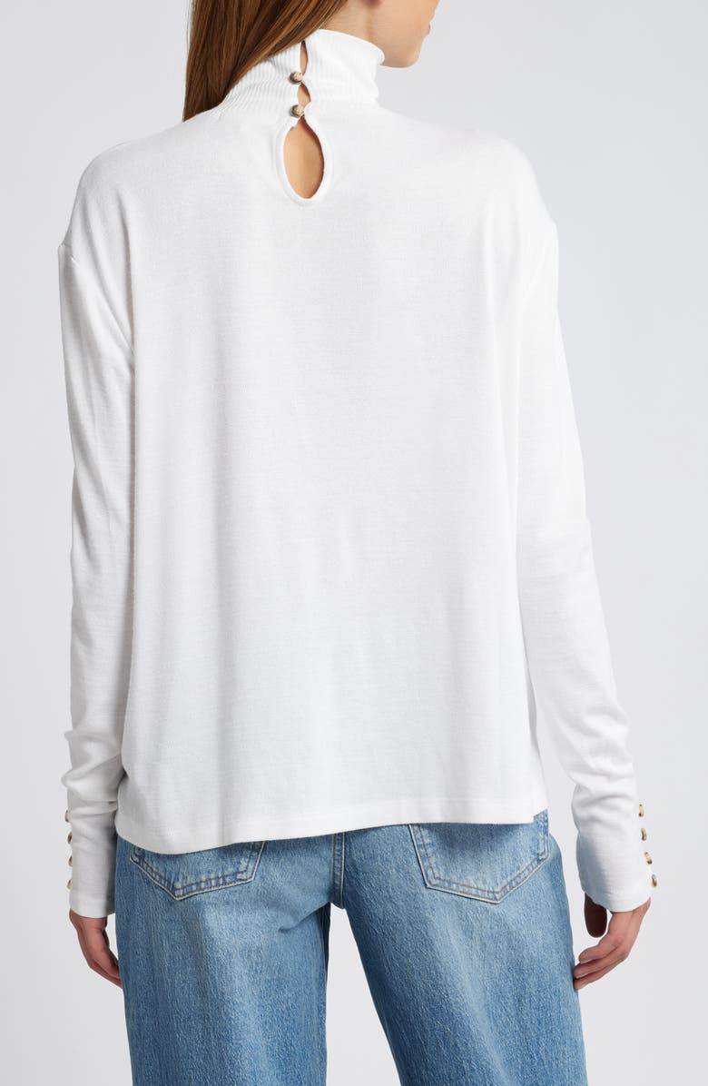 rag & bone Boxy Button & Loop Turtleneck, Alternate, color, 