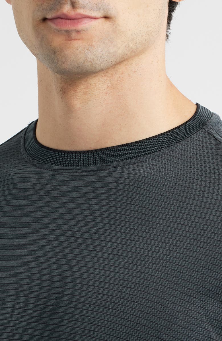 Tommy Bahama Bay Stripe Long Sleeve T-Shirt, Alternate, color, Coal