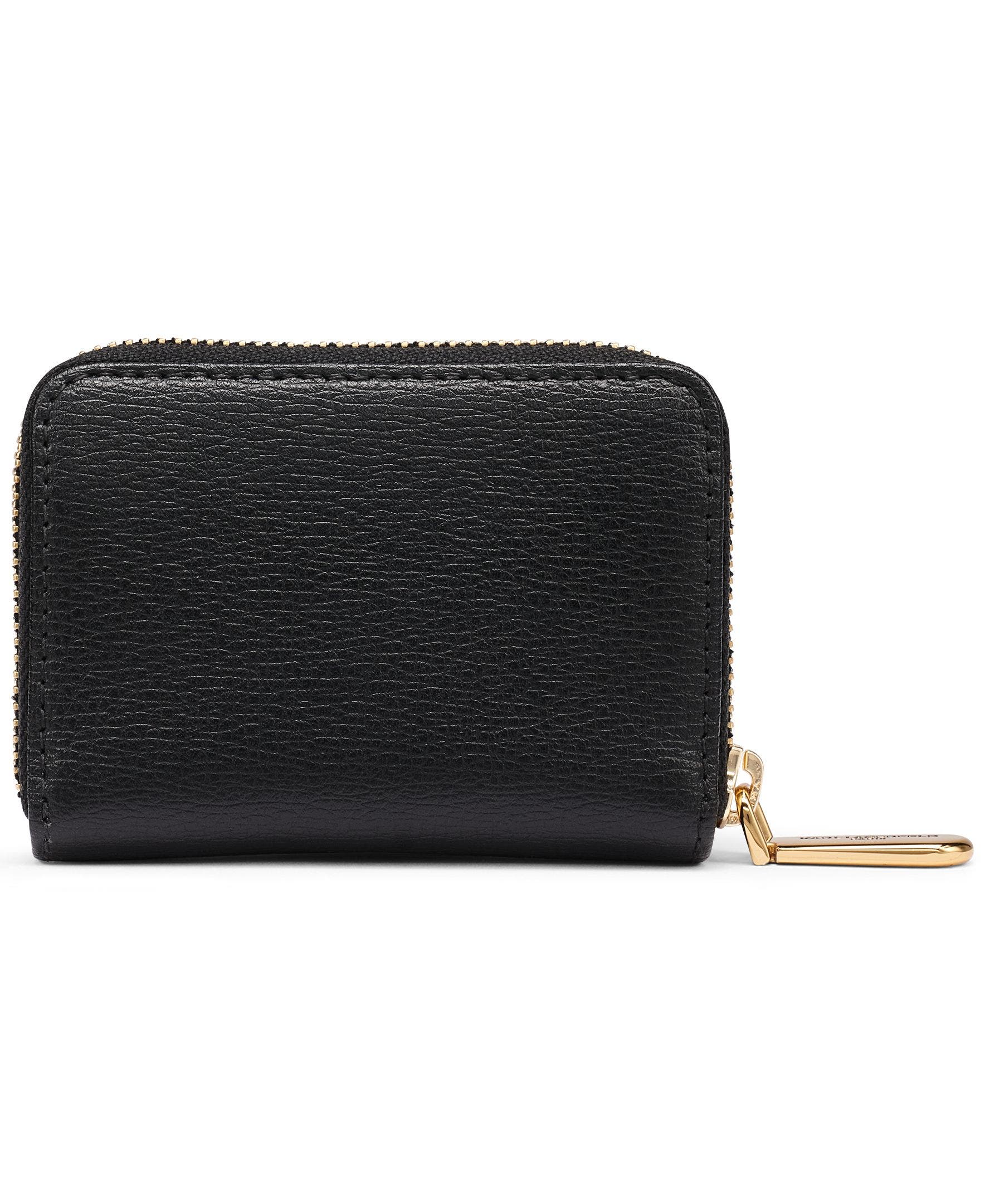 Maybelle Rhinestones+Patches Small Zip Around Wallet, Alternate, color, Black/Gold