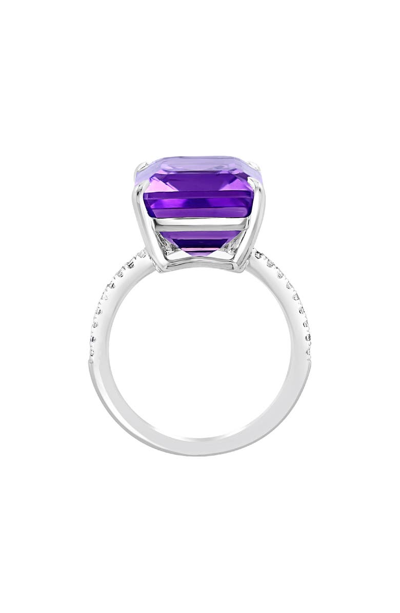 EFFY Sterling Silver Amethyst & White Topaz Ring, Alternate, color, Purple