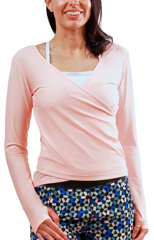 Uv Skinz Ls Reverse Neck Sun & Swim Shirt In Pink