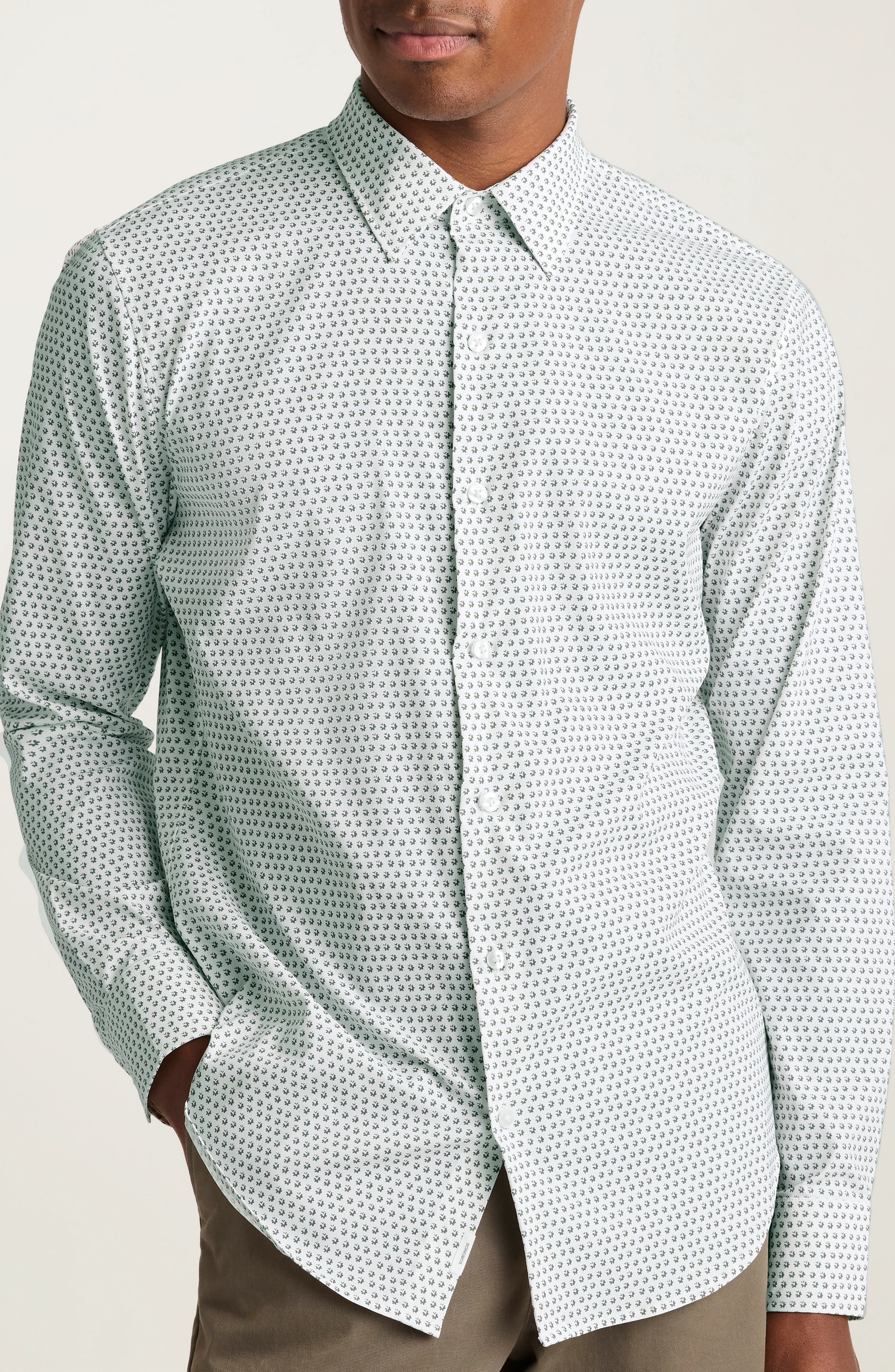Bonobos Tech Slim Fit Solid Button-Up Shirt