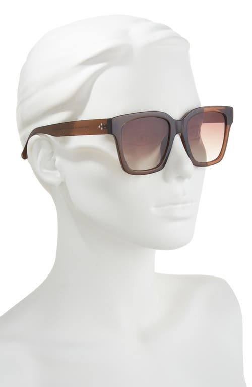 Bp. The Every Girl Gradient Square Sunglasses In Clear Brown