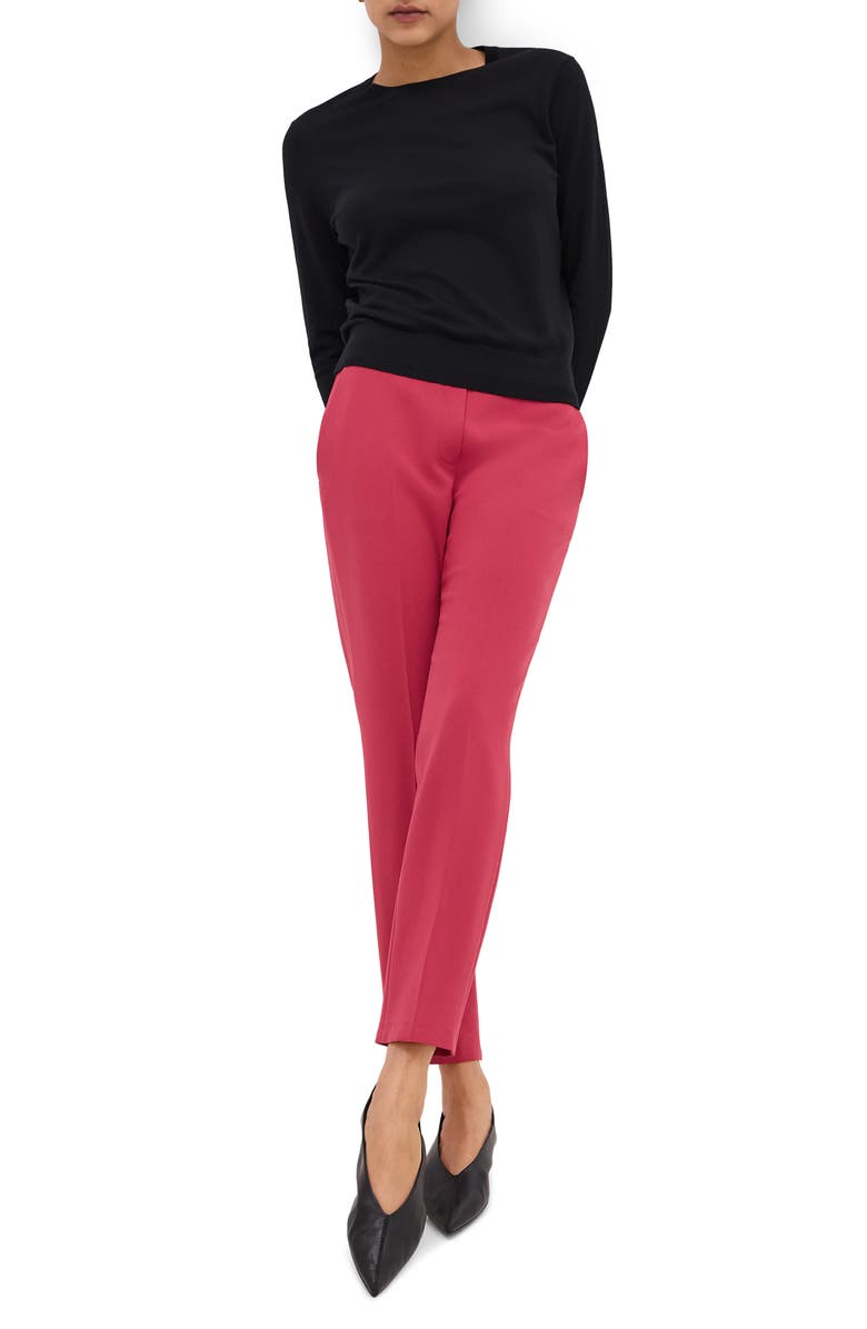 Theory Treeca Pull-On Trousers, Alternate, color, Dp Rose