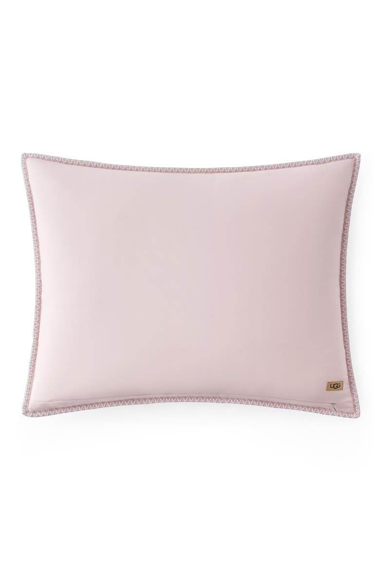 Botanic Embroidered Quilt & Shams Set, Alternate, color, SHELL/ CAMEO ROSE