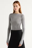 Modern Citizen Lana Tencel-Wool Semi-Sheer Tee