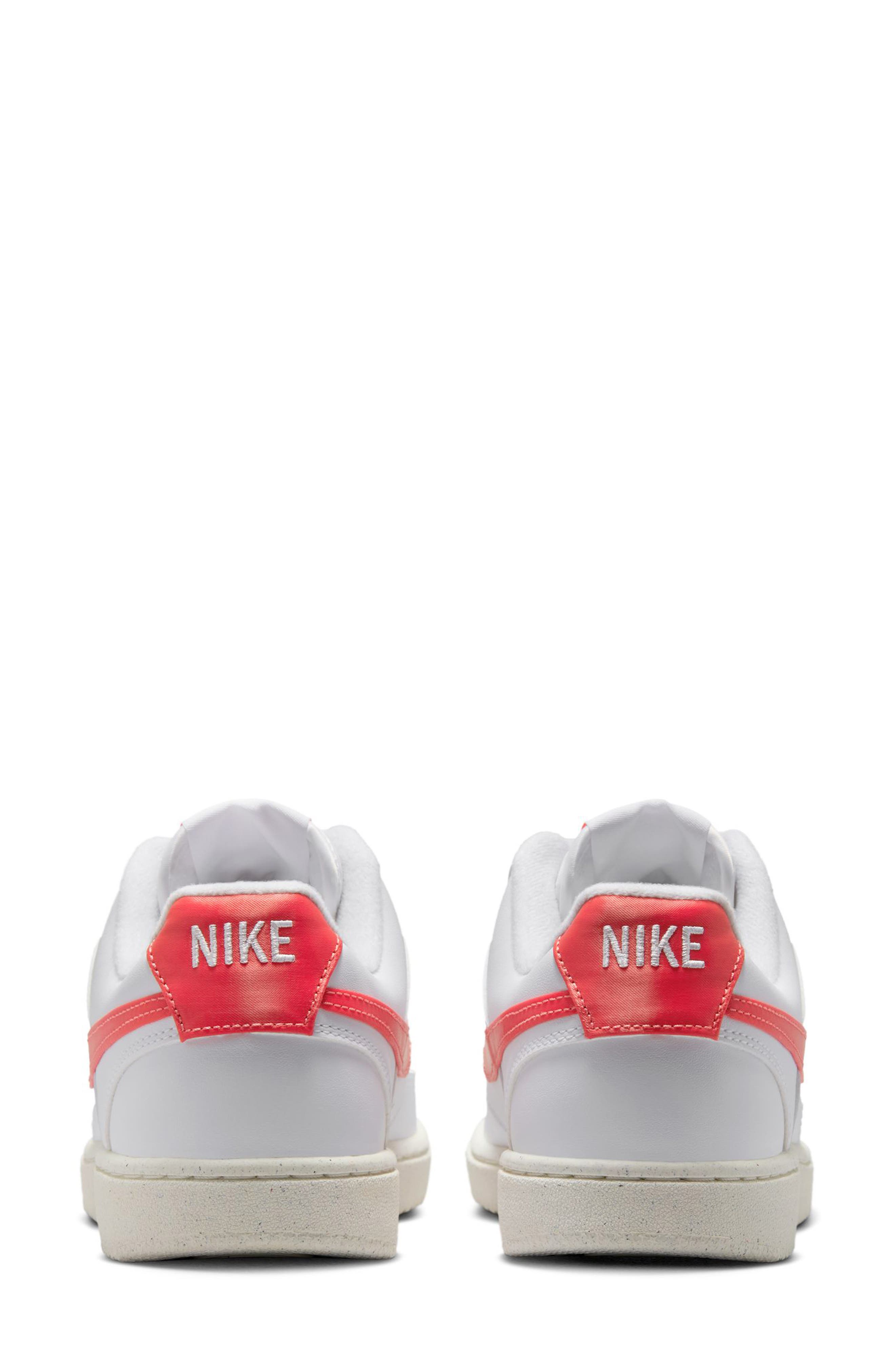 Nike Court Vision Low Sneaker, Alternate, color, White/ Magic Ember