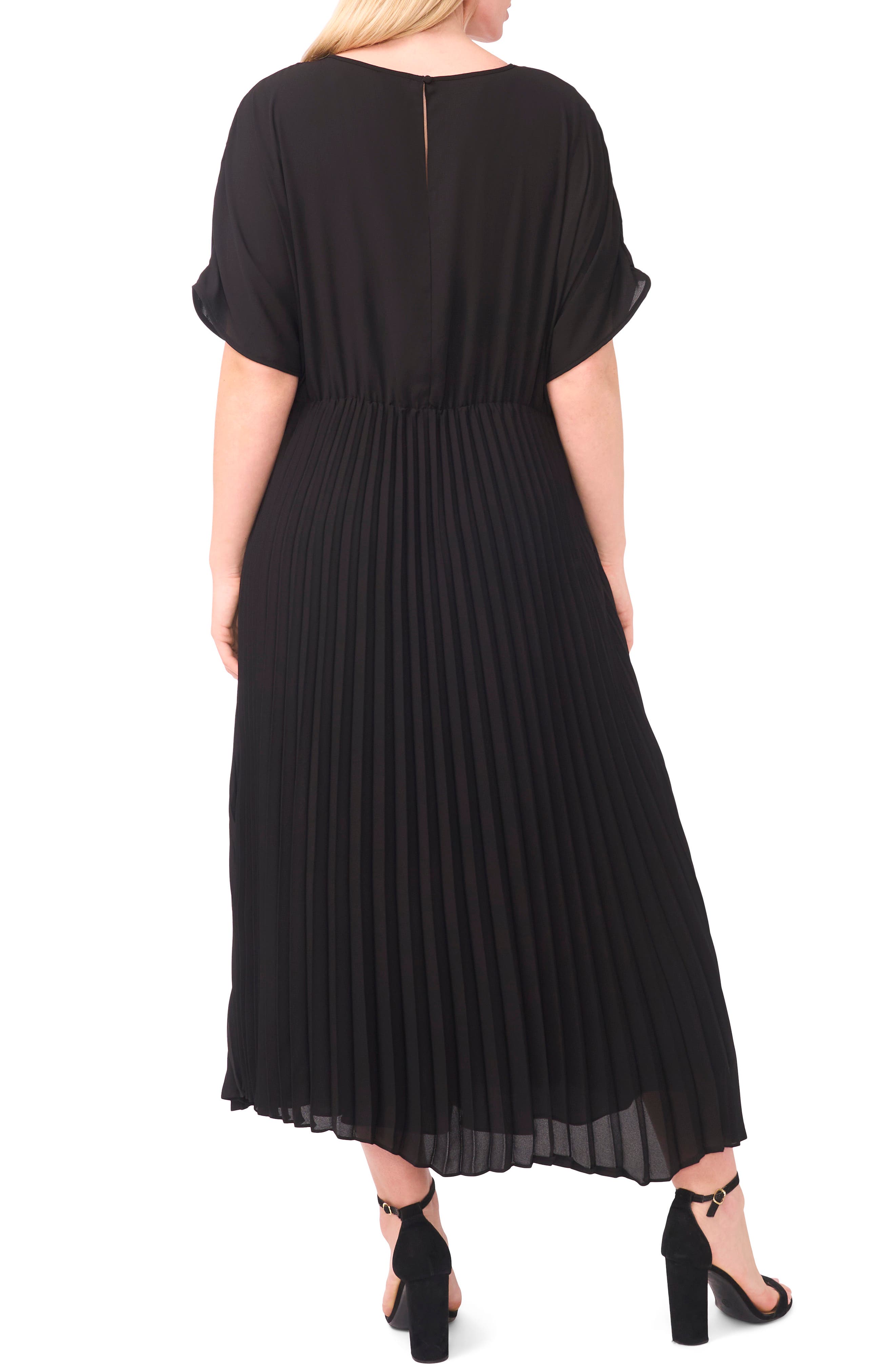 Pleated Dolman Sleeve Maxi Dress - image 2