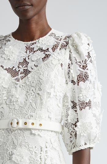 【Zimmermann】Halliday floral lace midi dress Zimmermann Dresses | Australian Designer Collection | Coveti