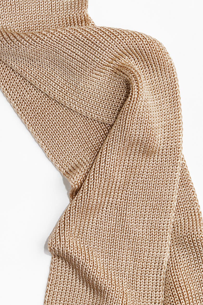 Shimmery Viscose Scarf, Alternate, color, Light beige