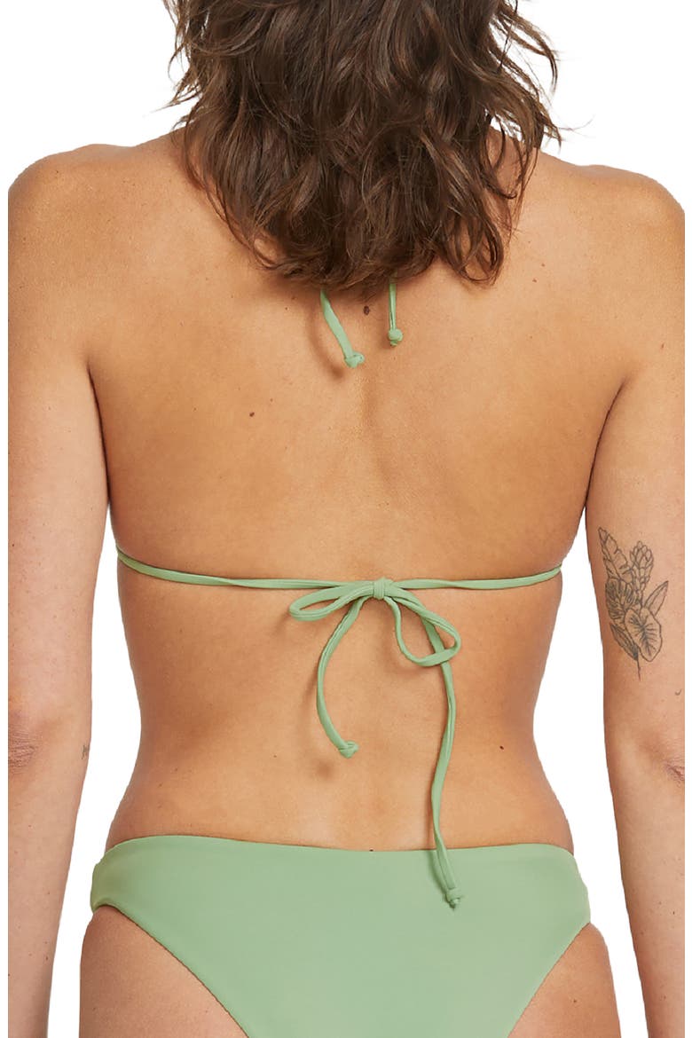 Simply Seamless Triangle Bikini Top, Alternate, color, GRASS GREEN