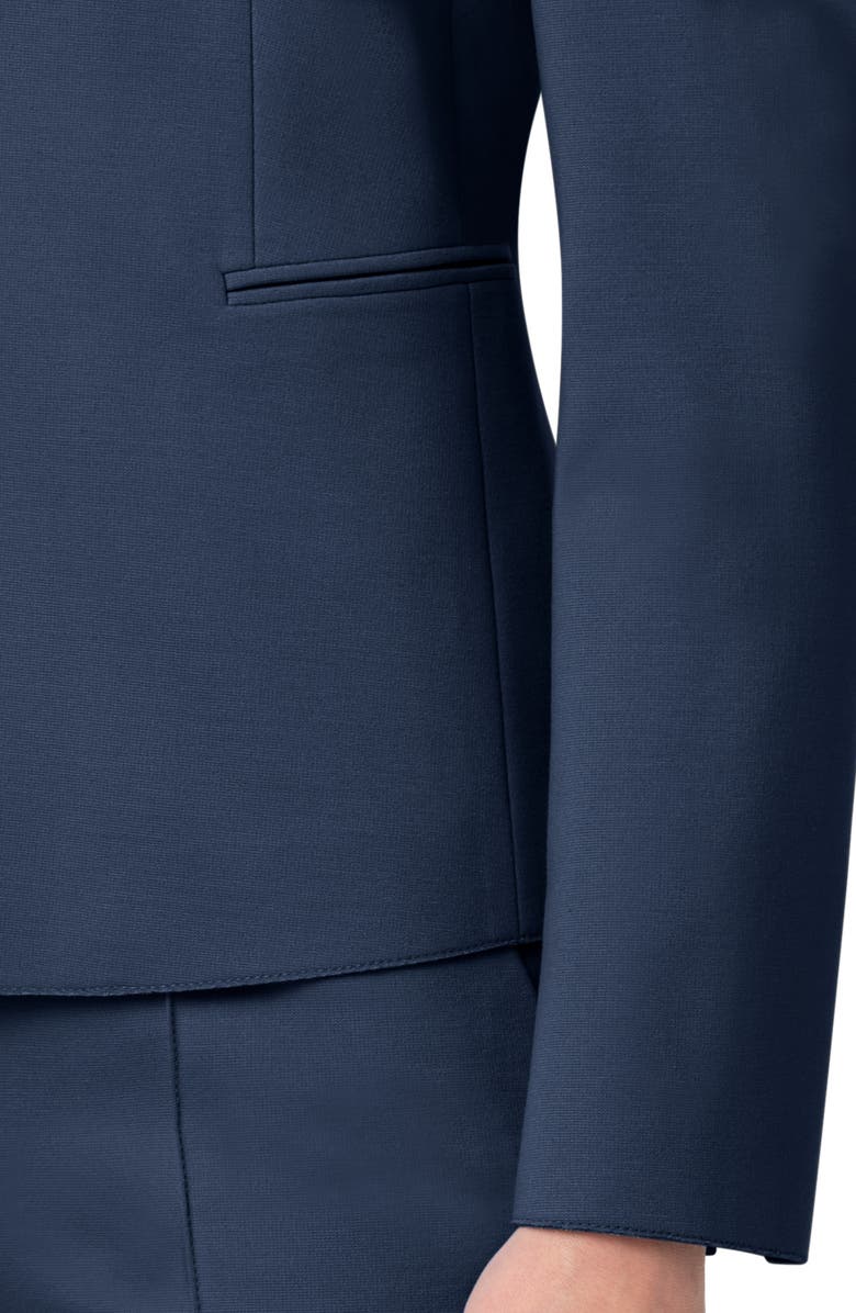 Akris punto One-Button Double Face Blazer, Alternate, color, 