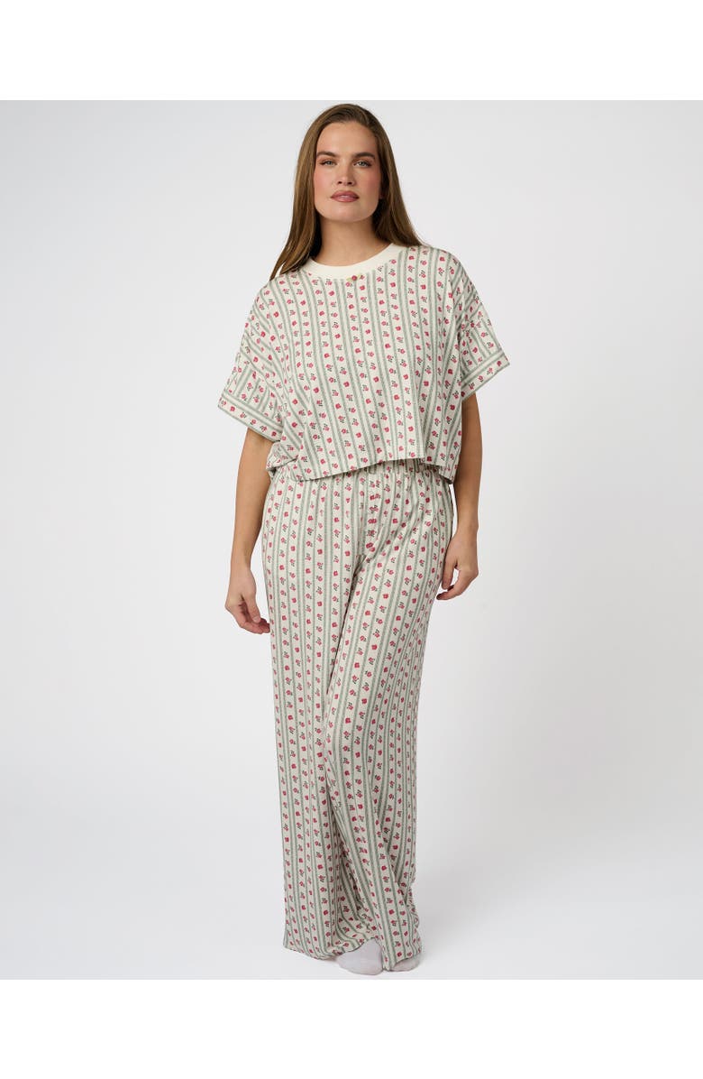 WeWoreWhat Sleep Boxer Pant, Alternate, color, Ivory Multi