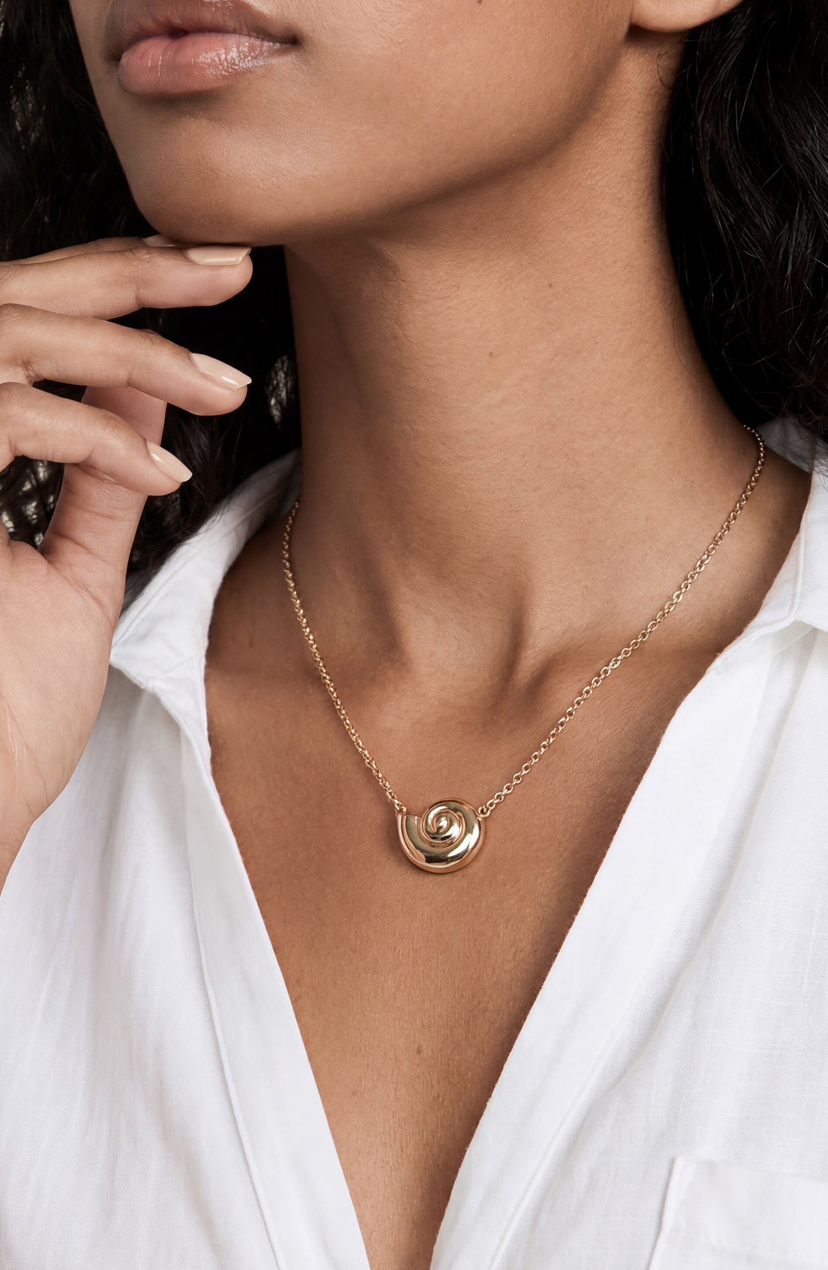 Ettika Conch Pendant Necklace (Women) | Nordstromrack