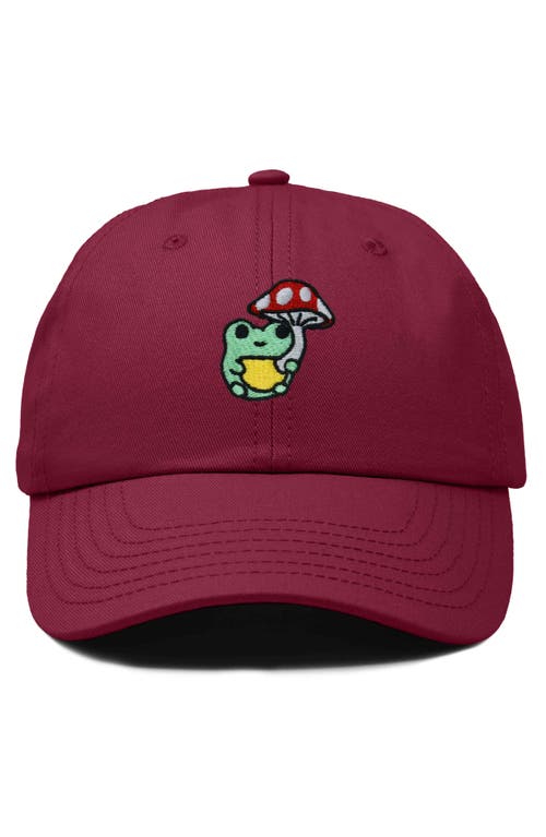 DALIX DALIX MUSHROOM FROG EMBROIDERED HAT 