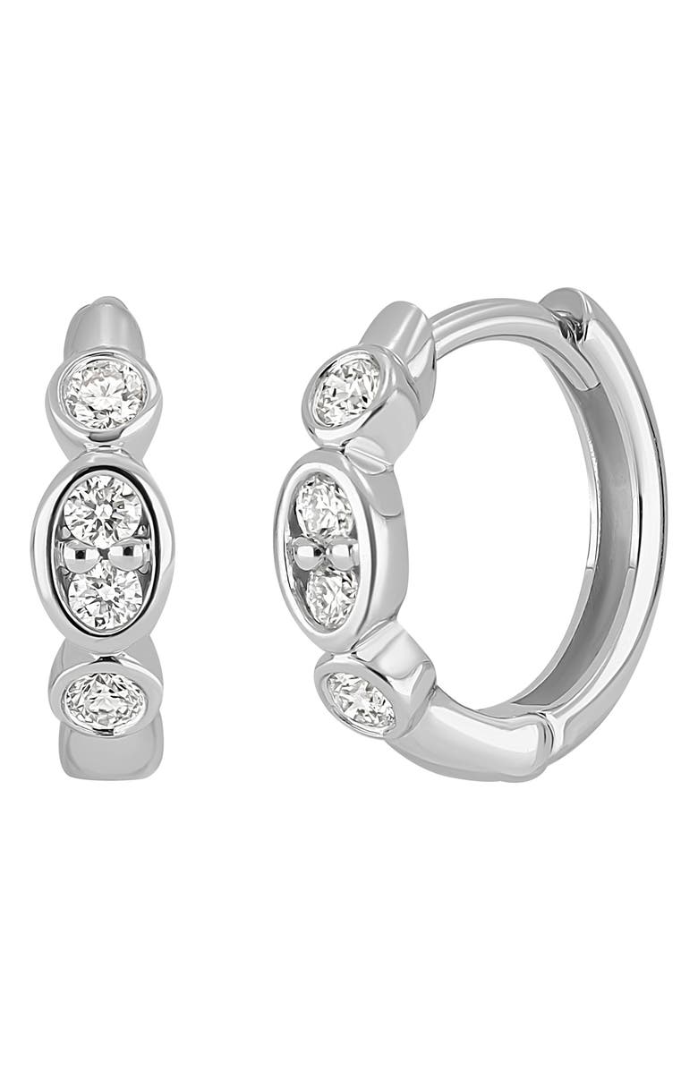 Bony Levy Monaco Diamond Huggie Hoop Earrings, Main, color, 