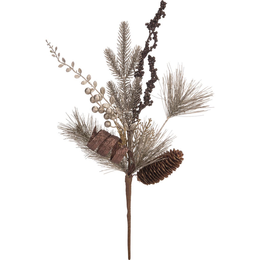 Transpac Multicolor Harvest Spray With Gold Pinecone For Fall Decor