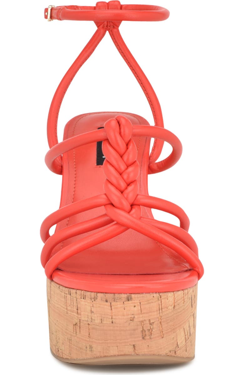 Nine West Olander Platform Sandal, Alternate, color, Orange