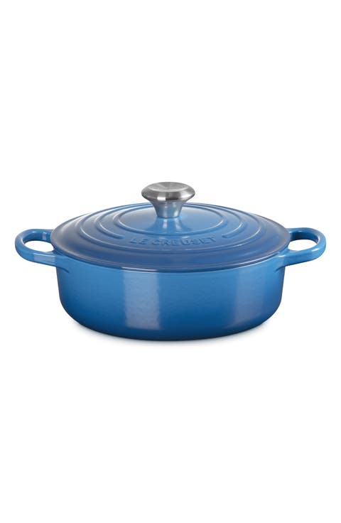 Signature 3.5-Quart Round Enamel Cast Iron Dutch Oven