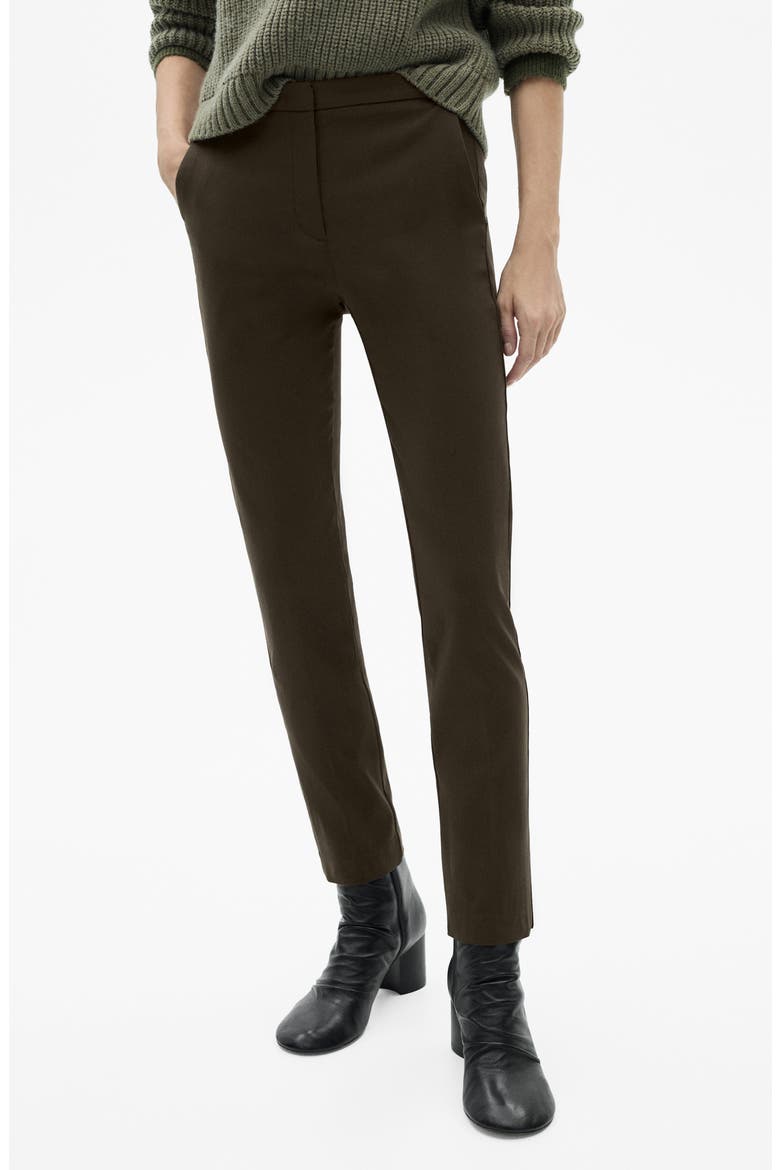 Crop Skinny Pants, Main, color, KHAKI