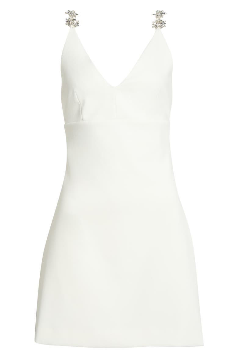 Mattison Rhinestone Strap Minidress, Alternate, color, CREAM
