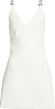 Cinq à Sept Mattison Rhinestone Strap Minidress
