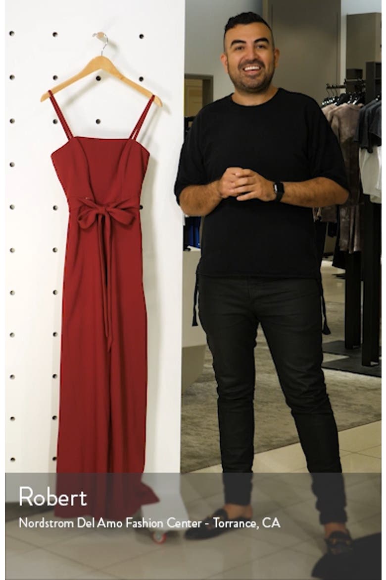Alana Crepe Wide Leg Jumpsuit video