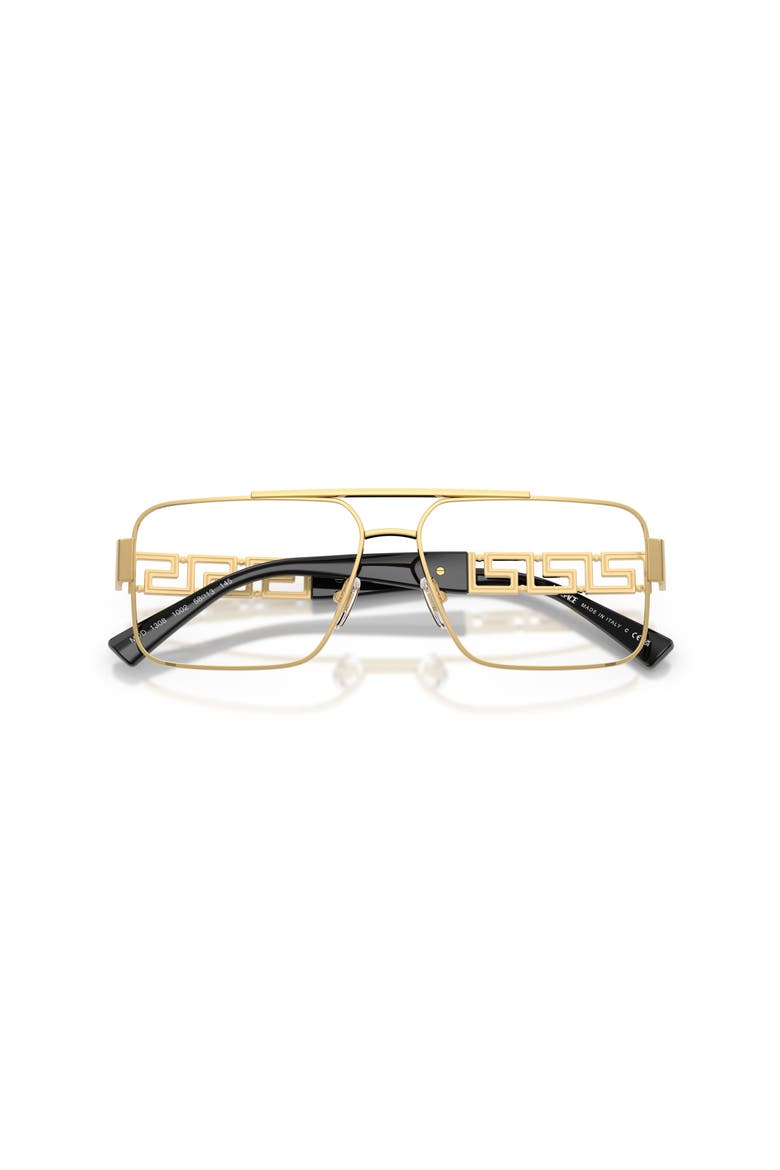 56mm Rectangle optical glasses, Alternate, color, Gold