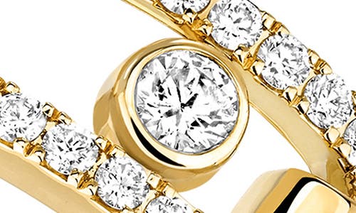 Messika Yellow Gold And Diamond Move Link Ring In Yellow Gold