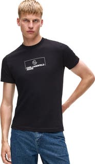 Karl Lagerfeld Jeans Men's Slim-Fit Outline Logo T-Shirt