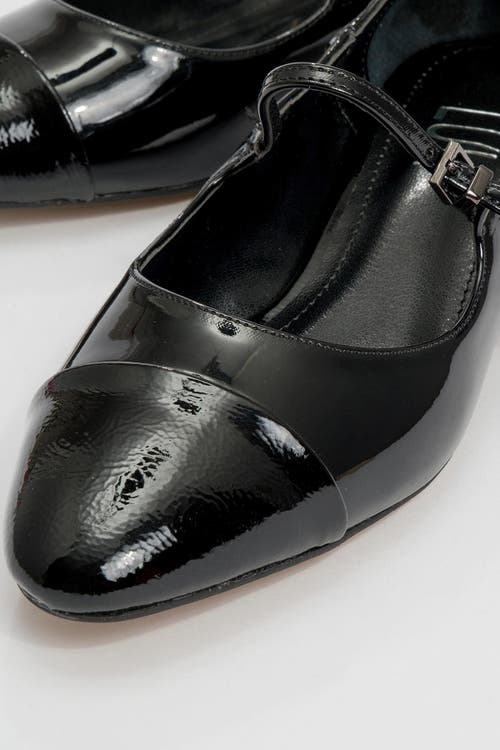 Prologue Shoes Uster Low Heel Mary Jane Pump In Black