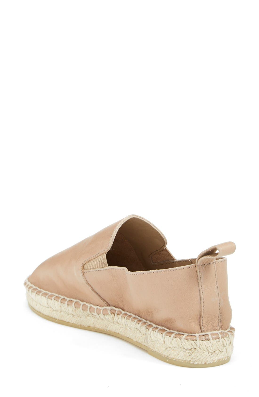 'Robin' Espadrille Flat, Alternate, color, CAPPUCCINO LEATHER